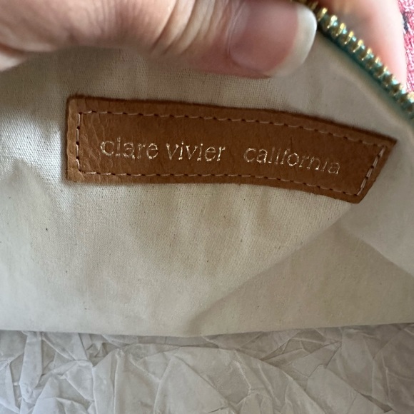 NWT Clare V Classic Camel Colored Leather Oversize Clutch - Picture 12 of 13